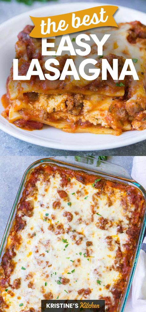 Ultimate Lasagna Recipe, Beef Lasagna Recipe, Lasagna With Ricotta, The Best Lasagna, Lasagna Recipe With Ricotta, Classic Lasagna Recipe, Best Lasagna, Best Lasagna Recipe, Baked Lasagna