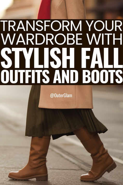 Whether you're struggling to create stylish fall looks or simply want to refresh your autumn wardrobe, boots can be the key to unlocking endless outfit possibilities. If you're looking to maximize versatility and elevate your style this season, these tips are exactly what you need. Discover five ingenious ways to pair boots with various fall outfits, from casual to dressy. Tall Cognac Boots Outfit, Fall Outfits With Brown Boots, Short Boots With Dresses, Outfits With Brown Boots, Taupe Boots Outfit, Cognac Boots Outfit, Fall Outfit Boots, Winter Outfits With Boots, Fall Outfits With Boots