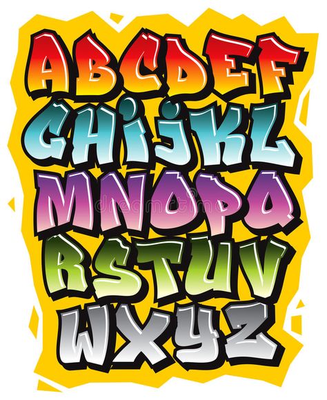 Comic Graffiti, Free Graffiti Fonts, Cool Fonts Alphabet, Graffiti Alphabet Styles, Alphabet Graffiti, Doodle Font, Graffiti Lettering Alphabet, Comic Font, Graffiti Lettering Fonts