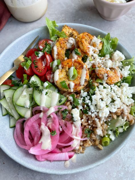 Mediterranean Shrimp Quinoa Bowl, Cava Bowl Recipe Lemon Chicken, Herby Tahini Grain Bowl, Shrimp Tahini Bowl, Shrimp Tzatziki Bowl, Shrimp Veggie Bowl, Shrimp Grain Bowl, Shrimp Power Bowl, Health Bowls