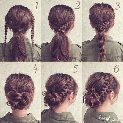 Lazy Hairstyles, Hair Hoco, Peinados Fáciles Para Cabello Corto, Work Hairstyles, Braided Hairstyles Updo, Penteado Cabelo Curto, Hoco Hair, Braided Updo, Perfect Shoes