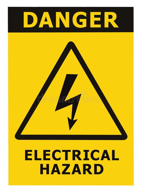 Danger Electrical Hazard Sign With Text Isolated. Danger Electrical Hazard Trian , #ad, #Hazard, #Electrical, #Danger, #Sign, #Triangle #ad Safety Signs And Symbols, Triangle Sign, Constant Headaches, Electrical Symbols, Hazard Sign, Danger Signs, Signage Signs, Safety Posters, Electrical Safety