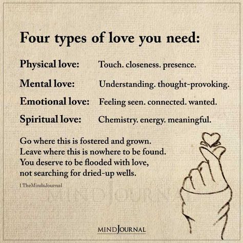 Four Types Of Love You Need Types Of Love, Spiritual Love, Relationship Tips, Healthy Relationships, The Words, A Heart, True Quotes, Wisdom Quotes, Thought Provoking