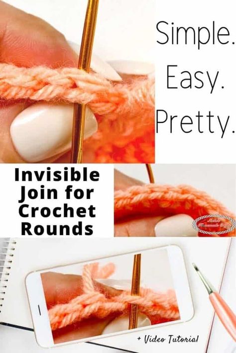 Crochet Rounds, Invisible Join, Change Colors In Crochet, Single Crochet Decrease, Crochet Classes, Beginner Crochet Tutorial, Crochet Decrease, Crochet Circles, Crochet Wool