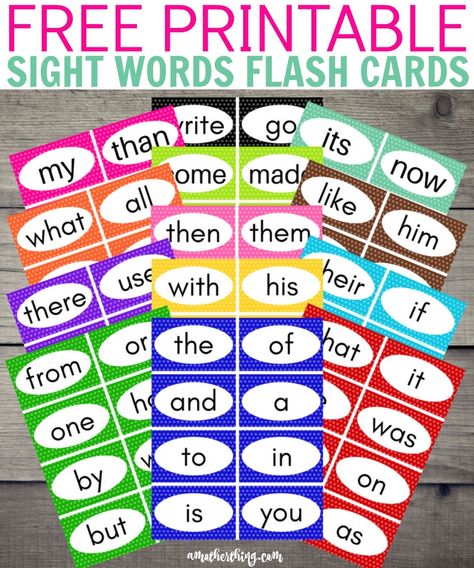 Free Printable Sight Words Flash Cards - Perfect for Preschool Free Printable Sight Words, Printable Sight Words, Flash Card Template, Practice Sight Words, Preschool Sight Words, Sight Words Printables, Teaching Sight Words, Daily Five, Sight Word Cards