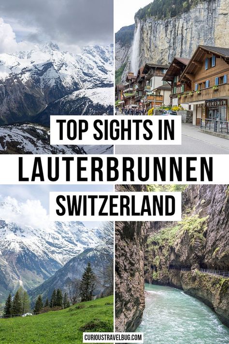 Lauterbrunnen in Switzerland is a fantastic base to explore some of the top sights of the Swiss alps this travel itinerary gives you two days and tips on visiting. Travel in Switzerland | Switzerland Itinerary | Swiss Alps | Vacation in Europe | Beautiful Alps | Prettiest Alps | European Travel| #switzerland #lauterbrunnen Mont Blanc, Switzerland Lauterbrunnen, Switzerland Travel Guide, Lauterbrunnen Switzerland, Switzerland Itinerary, Switzerland Vacation, Suitcase Travel, European Vacation, Europe Vacation