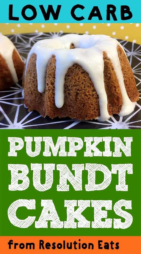 Low Carb Keto Pumpkin Mini Bundt Cakes Keto Mini Bundt Cakes, Keto Bundt Cake, Bundt Cake Pumpkin, Keto Gingerbread, Keto Chow, Pumpkin Bundt, Cake Pumpkin, Keto Cakes, Pumpkin Bundt Cake