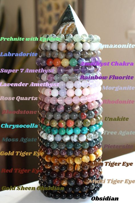 This Beaded Bracelets item by MineralMissy has 80 favorites from Etsy shoppers. Ships from Hygiene, CO. Listed on Feb 8, 2024 Crystal Bracelet Collection, Different Bead Types, Types Of Beads For Bracelet, Bracelet Crystal Beads, Pretty Bracelets Bead, Beaded Crystal Bracelets, Amethyst Stone Bracelet, Crystal Bead Bracelet Ideas, Crystal Bracelets Aesthetic