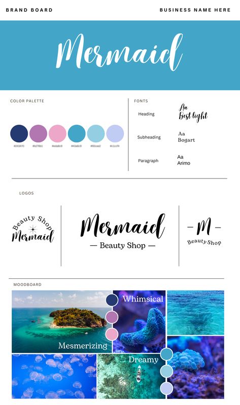 Mermaid Colour Palette, Mermaid Branding, Mermaid Color Palette, Ideas Portadas, Tv Unit Interior Design, Under The Sea Theme, Sea Colour, Brand Color Palette, Mermaid Coloring