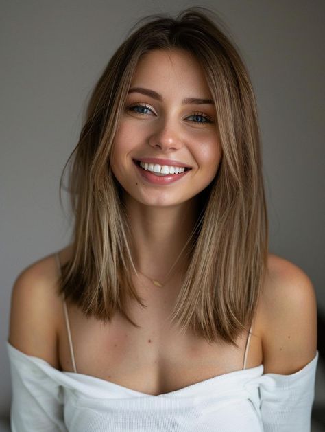 Best Haircuts for Straight Hair: Styles for Every Face Shape and Occasion Fall Haircut Straight Hair, Straight Brown Hair Styles, Mom Chop Hair Straight, Cute Teen Haircuts Medium, Round Face Haircuts Straight, Medium Hair Styles Straight, Short Haircuts For Women With Straight Hair, Medium Blonde Haircut, Straight Collar Bone Length Hair