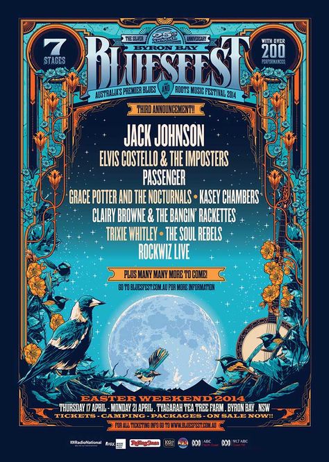 Also Ken Taylor? Byron Bay Bluesfest 2014 John Butler Trio, Fest Poster, Blue Roots, Music Festival Poster, Blues Festival, Event Poster Design, Festival Poster, Music Fest, Blue Poster