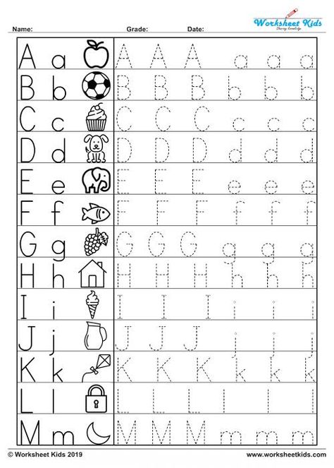 Lowercase Alphabet Tracing Worksheets - Free Printable PDF Upper Case And Lower Case Worksheets, Free Printable Handwriting Worksheets, Alphabet Tracing Printables, Tracing Alphabet Letters, Free Printable Alphabet Worksheets, Letters Worksheets, Tracing Worksheets Free, Letters Printable, Alphabet Writing Practice