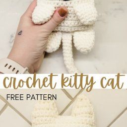 Whale Baby Lovey: Free Crochet Pattern, Steering Wheel Cover: Free Crochet Pattern, Free Crochet Pattern: Kitty Cat Cuddler — Craftorator Crochet Cat Lovey Free Pattern, Crochet Cuddler Free Pattern, Lovey Free Pattern, Baby Lovey, Yarn Sizes, Steering Wheel Cover, Pattern Free, Tapestry Needle, Wheel Cover