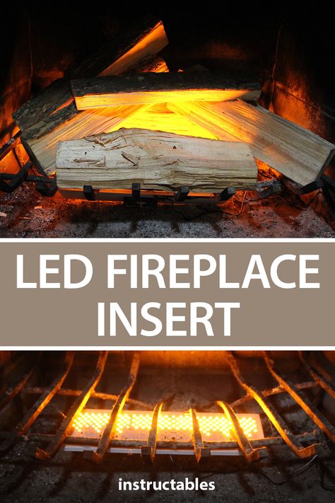 Flickering Lights For Fireplace, Fake Flames For Fireplace, Electric Log Fireplace Ideas, Battery Operated Fireplace Logs, Flameless Fireplace Ideas, Lighting For Fireplace, Fake Fireplace Insert, Electric Logs For Fireplace, How To Make A Fake Fireplace Look Real