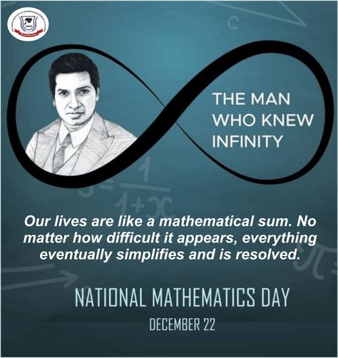 Math knowledge is the most powerful ability a person can have. Happy National Maths Day! #national_mathematics_day #online_learning #distance_learning #online_studies #online_course #online_education #distance_education #IIBMS Ramanujan Mathematics Quotes, Mathematics Day Creative Ads, Quotes On Mathematics, Happy Maths Day, National Mathematics Day Creative Ads, National Mathematics Day Poster, Happy Mathematics Day, Maths Day Poster, Mathematics Day Poster