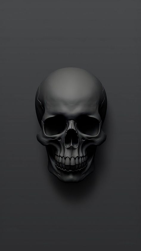 Skull art black monochrome darkness.  | premium image by rawpixel.com 3d Skull Wallpaper, Dark Skull Wallpaper, Cool Skull Wallpaper, Iphone Wallpaper Skull, Dark Skull Art, Skull References, Skull Aesthetic, Skull Wallpaper Iphone, Skull Images