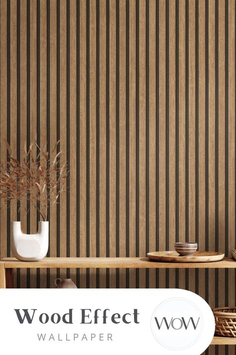 Wood Effect Wallpaper Bedroom, Wooden Wallpaper Living Room, Wood Look Wallpaper Bedroom, Wood Slat Wallpaper Living Room, Wood Looking Wallpaper, Wood Panelling Wallpaper, Panel Wallpaper Bedroom, Woodgrain Wallpaper, Wallpaper Wood Texture