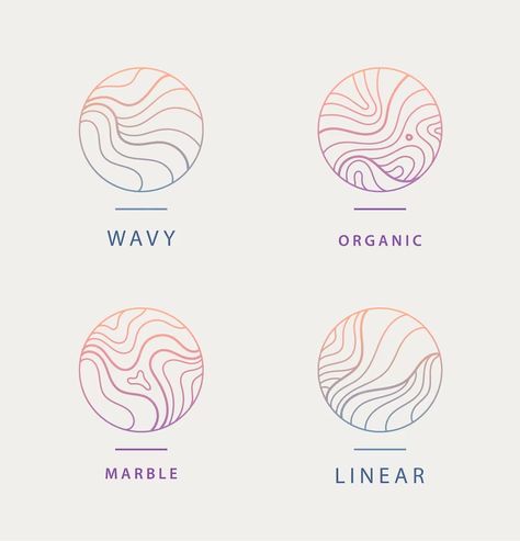 Premium Vector | Set of abstract wavy minimal organic logos Shoes Logo Design, Ice Cream Logo Design, Marble Logo, Zen Logo, Pilates Logo, Spa Logo Design, Map Logo, Skincare Logo, Spa Branding