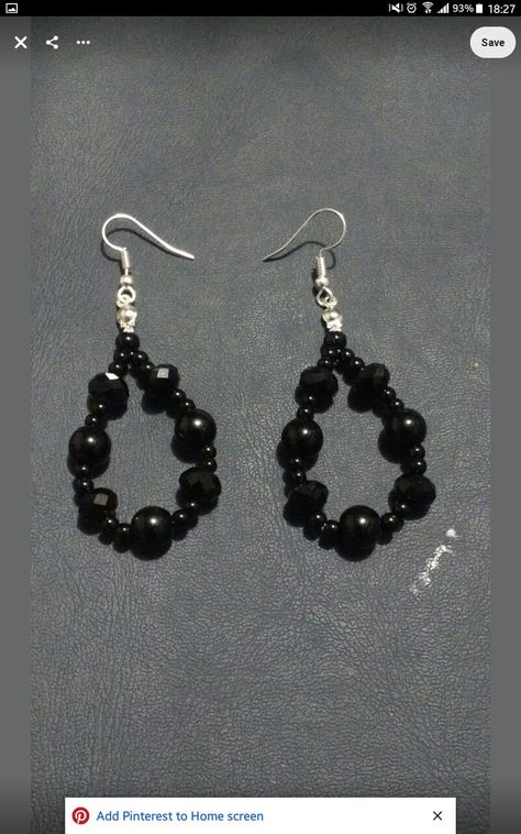 Homemade Earrings Beads, Anting Manik, Wire Jewelry Earrings, Diy Earrings Easy, Homemade Earrings, Diy Jewelry Earrings, Beaded Earrings Diy, Jewelry Making Earrings, Jewelry Lockets