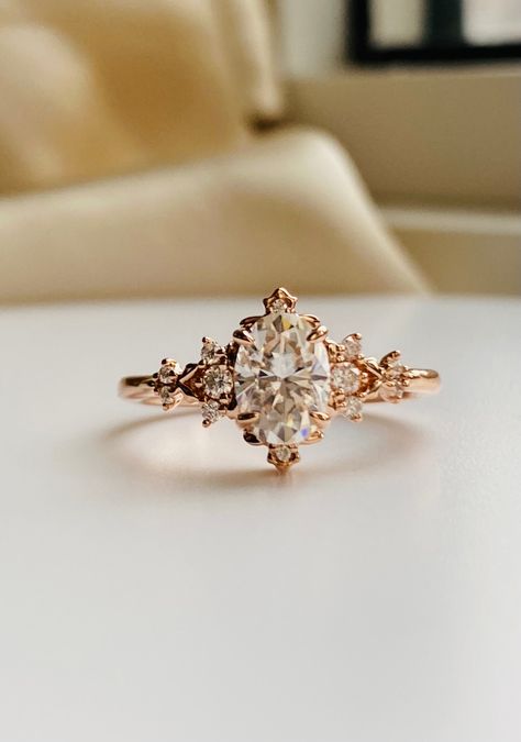 Ethereal Engagement Ring, Fairytale Engagement Rings, Engagement Ring Gold, Pretty Engagement Rings, Moissanite Engagement Ring Rose Gold, Ring Inspo, Cute Engagement Rings, Future Engagement Rings, Rose Wood