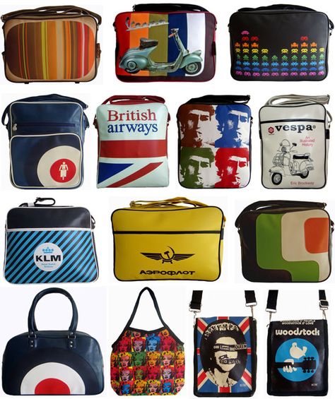 Retro Style Art, Retro Fashion Outfits, Vintage Airline, 1960s Style, Mod Girl, Retro Handbags, Vinyl Bag, Retro Bags, Vintage Airlines