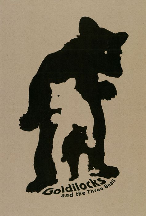 Noma Bar, Negative Space Art, Negative Space Design, Goldilocks And The Three Bears, The Three Bears, American Illustration, Three Bears, Movie Posters Minimalist, Negative Space