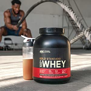 Packaging may vary - New look, with the same trusted quality Gold standard 100% whey blend – 24 grams blended protein consisting of whey protein isolate, whey protein concentrate, and whey peptides to support lean muscle mass. Any-time formula – Great before or after exercise, between meals, with a meal, or any time of day where you need extra protein in your nutrition Optimum Nutrition is the World's #1 Sports Nutrition Brand. Whey Gold Standard, Gluten Free Protein Powder, Gold Standard Whey Protein, Gold Standard Whey, 100 Whey Protein, Nutrition Branding, Best Protein Powder, Whey Protein Concentrate, Sunflower Lecithin