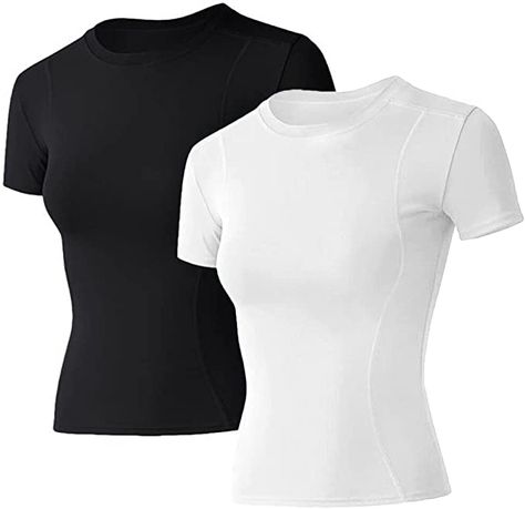 These workout crop compression tops are a closet must have #amazon #workout #gym #gymfit #womensathletic #athletic #womensathleticwear #amazonfashion #amazonathletic #amazonathleticwear #lululemon #lululemondupe #aesthetic Womens Workout Shirts, Long Sleeve Workout Top, Yoga Crop Tops, Workout Tops For Women, Women Workout, Long Sleeve Workout, Yoga Tank Tops, Gym Tops, Compression Shirt