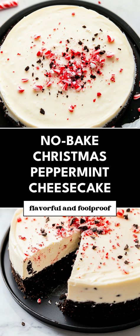 Image for No-Bake Christmas Peppermint Cheesecake No Bake Oreo Peppermint Cheesecake, Peppermint Bark No Bake Cheesecake, Christmas Cheesecake Gluten Free, No Bake White Chocolate Peppermint Cheesecake, Peppermint Cheesecake No Bake, Oreo Peppermint Cheesecake, Peppermint Cheesecake Bites, No Bake Peppermint Bark Cheesecake, No Bake Oreo Peppermint Cheesecake Bites