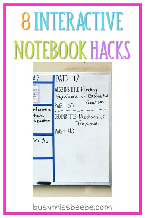 Student Notebook Organization, Biology Interactive Notebook High School, Reading Interactive Notebooks, Notebook Hacks, Interactive Notebooks English, Interactive Notebooks High School, Interactive Notebook Ideas, Interactive Notebooks Middle School, High School Math Classroom