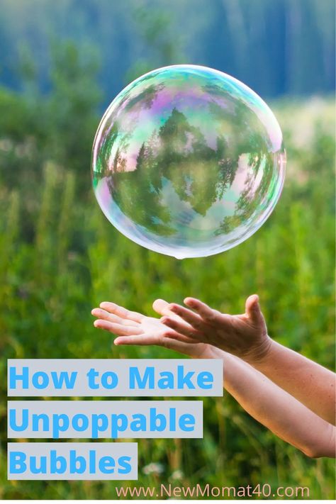 Unpoppable Bubbles, Bubble Station, Bubble Diy, Bubble Recipe, Bubble Activities, How To Make Bubbles, Coin Pearl Earrings, Giant Bubbles, Bubble Party