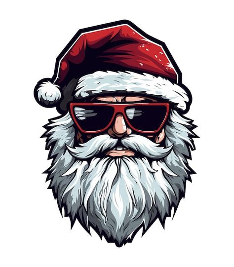 Santa Claus Drawing, Santa Claus Svg, Hand Drawn Logo Design, Santa Claus Images, Christmas T Shirt Design, Hand Drawn Logo, Black And White Tree, Business Card Branding, Christmas Sublimation