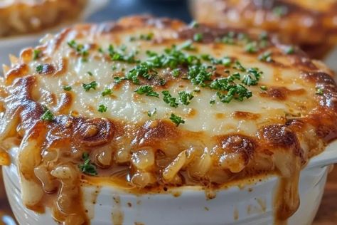 French Onion Soup Rice French Onion Rice Soup, French Onion Soup Casserole Recipe, Rice Leftover Recipes, Rice French Onion Soup, French Onion Rice Casserole, Onion Soup Rice, French Onion Rice Recipe, French Onion Risotto, French Onion Rice