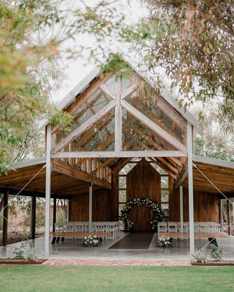 Outdoor Covered Wedding, Beautiful Wedding Venues Indoor, Building Wedding Venue Ideas, Wedding Barndominium, Wedding Venue Booth Ideas Bridal Show, Wedding Venue Building Ideas, Building A Wedding Venue Business, Barndo Wedding, Small Event Venue Design