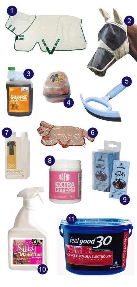 Summer Essentials for a Happy Horse by Chelsea Equestrian. We have put together a list of summer care essentials for a happy horse. You can also read our blog post for tips urlm.in/rrjt Find out about the products here: https://www.facebook.com/photo.php?fbid=523860387662429=a.484095594972242.1073741828.467303609984774=1 First Horse Essentials, Horse Essentials List, Horse Must Haves, Horse Essentials, Horse Camping, Equestrian Clothes, Chestnut Mare, Horse Back Riding, Horse Products