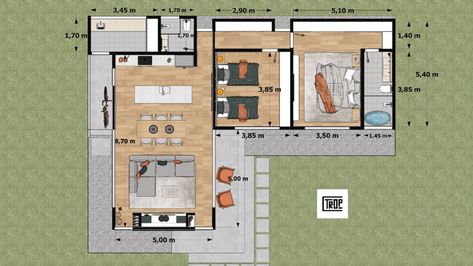 L-Shaped Tiny House in the Middle of Nature L Shape House Layout, L Shaped Small House Plans, L Shaped Tiny House Plans, L Shape Tiny House Floor Plans, L Shape Tiny House, L Shaped Adu Plans, Small L Shaped House Design, L Shaped House Plans Small 3 Bedroom, L Shaped Cottage