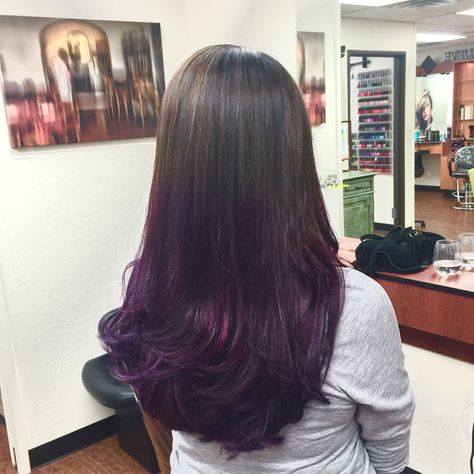 Pretty plum purple ombre! #purple #purplehair #purpleombre Plum Ombre Hair, Ombre Purple, Purple Ombre, Plum Purple, Purple Hair, Ombre Hair, Plum, Long Hair Styles, Hair Styles