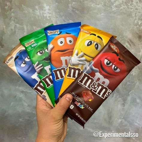 Chocolate M&m, M&m Bar, Chocolate Lava Cake Recipe, Japanese Candy Snacks, M&m's Chocolate, Lava Cake Recipes, Peanut Candy, Disney Coffee Mugs, Snack Organizer