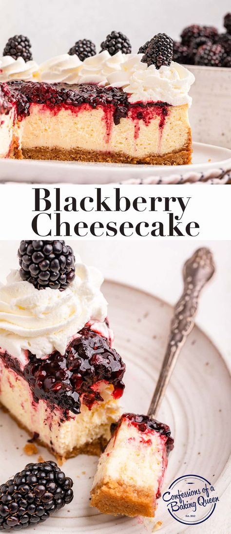 Cheesecake With Blackberry Topping, Blackberry Cheesecake Topping, Blackberry Topping For Cheesecake, Blackberry Lemon Cheesecake, Blackberry Sauce For Cheesecake, Cheesecake Recipes Fruit, Cheesecake Topping Recipes, Blackberry Cheesecake Recipes, Fruit Cheesecake Recipes