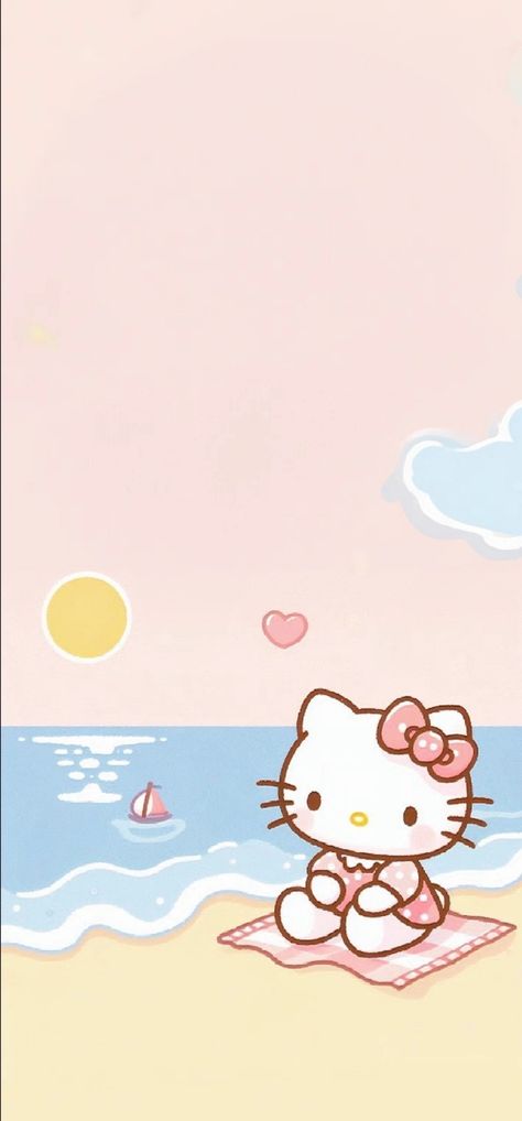 Asthetics Wallpaper Pastel, Cute Hello Kitty Wallpaper Pink, Cute Hello Kitty Wallpaper Iphone, Cute Pink Pictures, Wallpaper Hello Kitty Aesthetic, Hello Kitty Aesthetic Wallpaper, Background Sanrio, Old Hello Kitty, Cute Hello Kitty Wallpaper