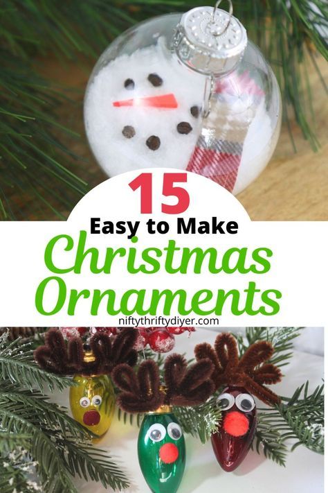 DIY Christmas Ornaments For Kids- Create unforgettable memories with these 15 DIY Christmas ornaments for kids! These easy and fun homemade ornaments are perfect for adding a personal touch to your holiday decor. Gather your little ones and enjoy quality time crafting snowmen, stars, and more during the winter break. These kid-friendly Christmas crafts make wonderful gifts and keepsakes to treasure for years to come. Get ready to fill your tree with creativity and festive joy with these easy kids Christmas ornaments this holiday season! New Baby Ornament Diy, Plastic Ornaments Diy Kids, Santa Ornaments Diy For Kids, Kid Friendly Ornaments Diy, Christmas Ornaments For Kids To Make Diy, Easy Christmas Ornaments For Kids Diy, Homemade Kids Christmas Ornaments, Gifts Kids Can Make For Christmas, Xmas Ornaments For Kids