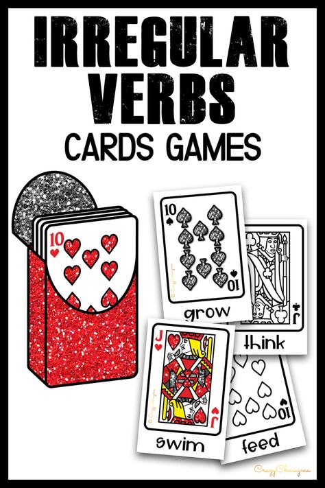 Irregular Verbs Activities, Irregular Verbs Game, Verbs Games, Verb Games, Teaching Verbs, Google Classroom Elementary, Language Arts Centers, Verbs Activities, Language Games