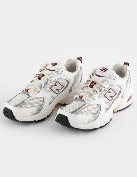 New Balance 530 Shoes. With A Classic 2000s' Running-Inspired Design, This All-Purpose Women's Shoe Is Built For Everyday Wear. Leather, Suede And Textile Uppers. Cushy Insole. Lace Up Closure. Abzorb Midsole. Imported. Women’s Tennis Shoes Outfit, Womens Chunky Sneakers, Mom Tennis Shoes, Fall Casual Shoes For Women, Shoes For Fall Women, Comfortable Walking Sneakers, Chunky New Balance Sneakers, Future Astetic, Women’s New Balance