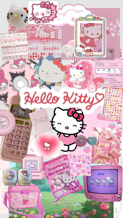 #hellokitty #sanrio #pink Pink Cute Aesthetic, Shuffle Wallpaper, Ombre Wallpaper Iphone, Kitty Aesthetic, Fairy Grunge Aesthetic, Sanrio Pink, Walpaper Hello Kitty, Wallpaper Iphone Love, Future Wallpaper