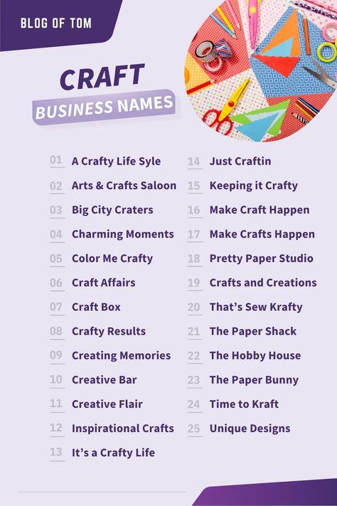 Creative Business Names List, Craft Business Names, Diy Study Table, Trellis Diy, Shop Name Ideas, Cucumber Trellis, I Name, Floating Deck, Name Crafts