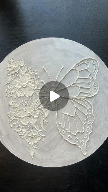 Resin Art On Mdf Board, Mdf Board Painting Ideas, Putty Art On Canvas, Putty Art, Painting On Mdf Board, Acrylic Paste, Paint Decor, Chalk Crafts, Diy Abstract Canvas Art