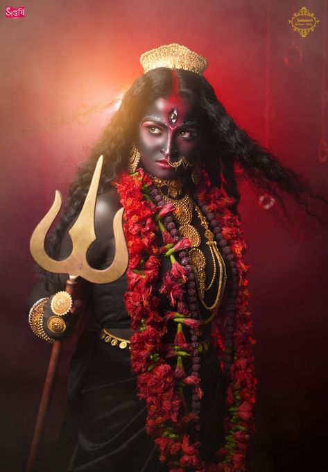 Photo From MAHAKALI - By Sumana's Makeover Artistry Jai Maa Kali, Maa Kali Photo, Kali Picture, Maa Kali Images, Tiger Images, Beautiful Eyes Images, Maa Kali, Indian Women Painting, Back Hand Mehndi Designs