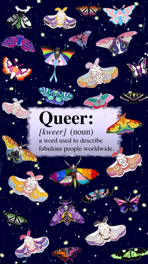 Queer butterflies🦋🌈 #queer #pride #gay #gaypride #lgbtq #lgbtqia Queer Wallpaper Aesthetic, Queer Wallpaper, Bisexual Quote, Bungou Stray Dogs Wallpaper, Dog Wallpaper, Story Inspiration, Gay Pride, Wallpaper Aesthetic, Cool Wallpaper