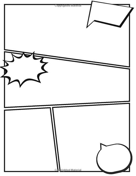 Comic Strip Template, Comic Template, Blank Comic Book, Comic Book Template, Comic Bubble, Comic Face, Comic Book Layout, Doodle Frames, Drawing Cartoon Faces