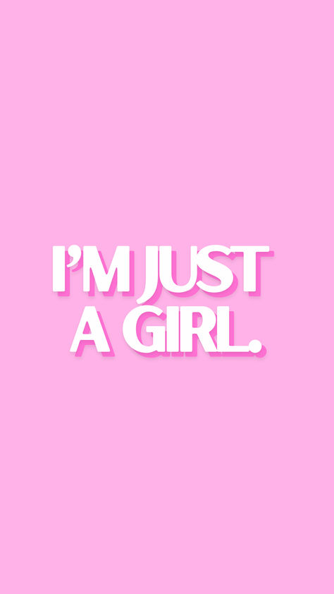 just a girl, girly, pink, pink aesthetic College Dorm Wall Decor, Girly Pink Aesthetic, Im Just A Girl, Pretty Wallpaper Ipad, I'm Just A Girl, Pink Wallpaper Girly, Pink Wallpaper Backgrounds, Poster Pink, Soft Girl Aesthetic